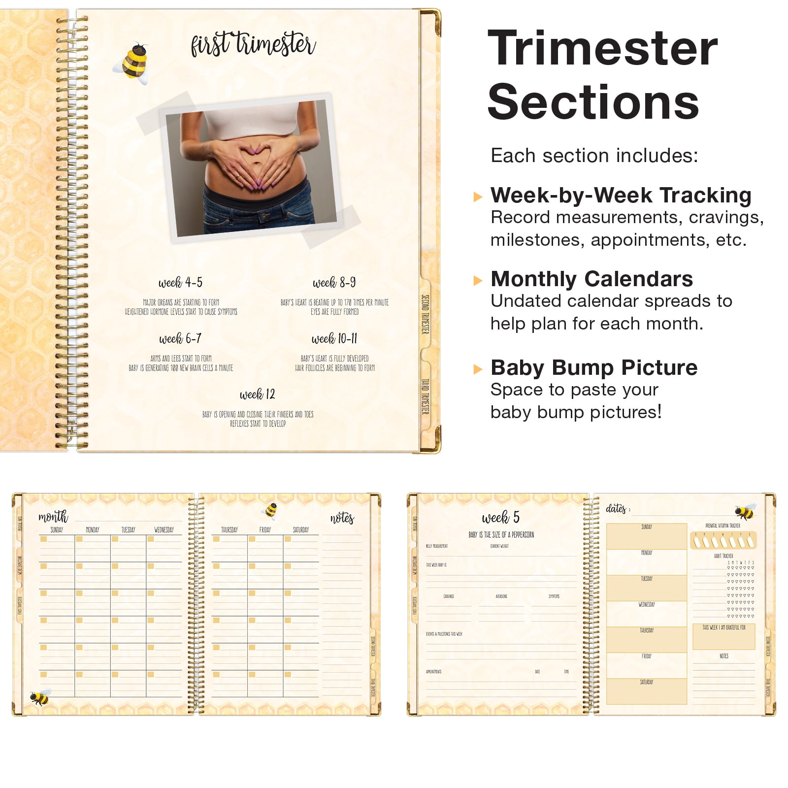 Global Printed Products Pregnancy Tracking Journal, 8.5" x 11"