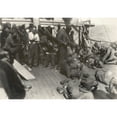 thumbnail image 2 of African American Soldiers And White Sailors On Ww1 Troop Ship. July 18 History (36 x 24), 2 of 2