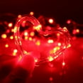thumbnail image 6 of Christmas Fairy Lights Battery Operated, 2 Pack 10FT 30 LED String Lights Waterproof Cooper Wire Starry Lights for DIY Wreath Home Wedding Party Bedroom Holiday Christmas Decor (Red), 6 of 7