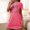 Hot Pink, variant on Elvqul Womens Nightgowns Sleepwear Nightshirts Pajamas Dress for Women Black Short Sleeve Nightgowns