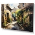 thumbnail image 2 of Designart "Mediterranean Village Street II" Cottage Landscape Canvas Art Print, 2 of 5
