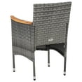 thumbnail image 5 of vidaXL 3 Piece Garden Dining Set Grey, 5 of 5