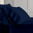 thumbnail image 4 of PRATYUX Split Queen 7-PC Bed Sheet Set (4-Pillowcases) 400-Thread Count 100% Egyptian Cotton Soft Breathable, 18" Deep Pockets - Navy Blue, 4 of 7