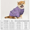 thumbnail image 4 of Dogs Knitted Pullover Sweater with Sleeves Cute Turtleneck Knitwear Pet Apparel Warm Sweatshirt for Indoor Cats and Small Dogs,Purple,M, 4 of 5