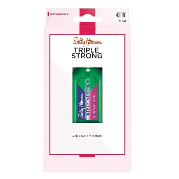Sally hansen triple strong strengthener Sally Hansen Triple Strong Strengthener - Clear, 0.45 Oz - Walmart.com