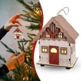 thumbnail image 2 of Gnwei Pre Lit Christmas Village Decor: 3D Wood Houses with Lighted - Christmas Decorations Indoor - White Xmas Holiday Farmhouse Rustic Decor for Home Table Room, 2 of 4