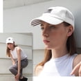 thumbnail image 3 of Baseball Cap for Women in Cute Dad Hat Design with Mesh to Stay Cool at The Beach in Summer, 3 of 5