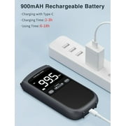 Wiher AM FM Walkman Radio:900mAh Rechargeable Portable Pocket Radio with Digital Tuning, LCD Screen,Stereo Earphone Jack, Sleep Timer and Alarm Clock for Jogging,Walking Gray