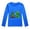 Dark Blue, variant on MIASHUI Girls Tops Tees & Shirts Autumn Long Sleeve Christmas Cartoon Dinosaur Print T-Shirt for Toddlers and Kids