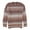 Brown - 613, variant on American Eagle Womens Striped Pullover Sweater, Beige, Small