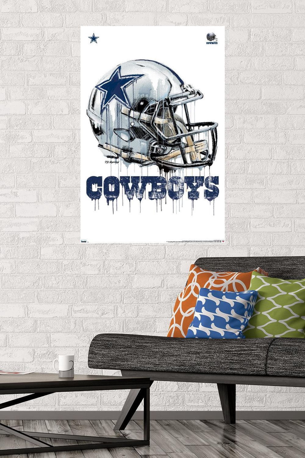 NFL Dallas Cowboys - Drip Helmet 20 Wall Poster