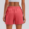 thumbnail image 5 of Inglocry Running Shorts for Women - Athletic Quick Dry Sports Womens Shorts High Waisted Gym Workout Black Shorts with Pockets Watermelon Red XL, 5 of 5