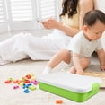 thumbnail image 3 of KAKOWELY Empty Sandbox Sand Tray with Lid Portable Sandbox Small Toy Storage Box Plastic Sandbox Outdoor Activities Sandbox Plaything Box,14.96"X9.84"X3.15", 3 of 5