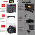 thumbnail image 4 of Rolling Crate dbest products - Carrito rápido plegable (36 kg), color gris, 4 of 6