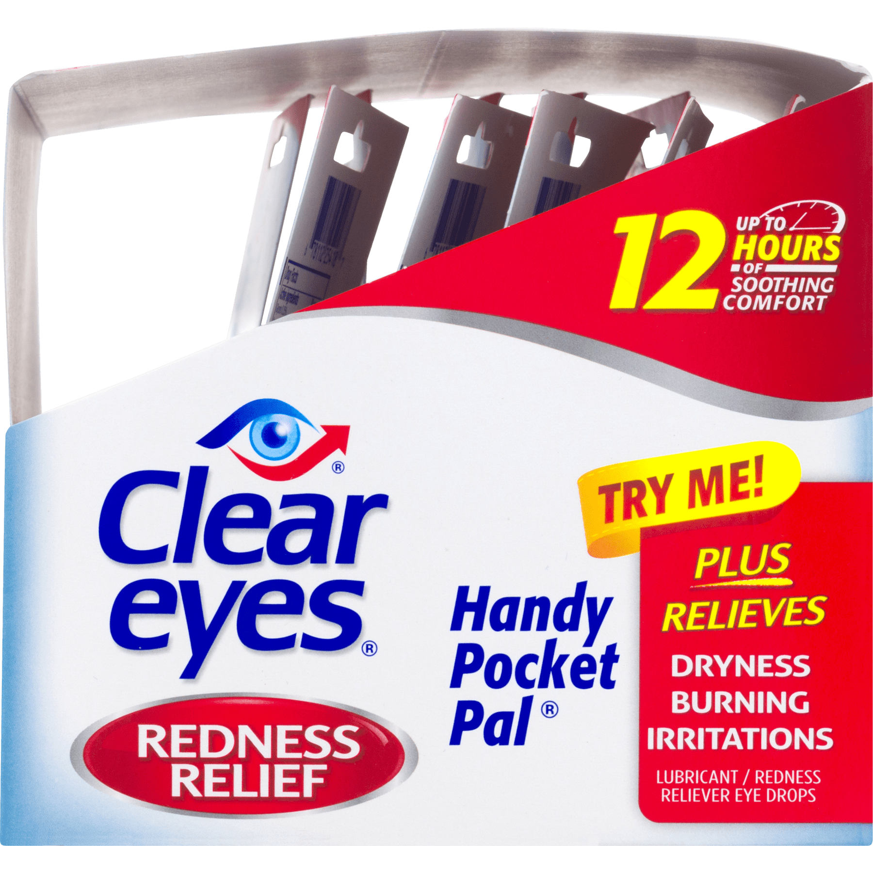 12 PACK OF CLEAR EYES DROPS REDNESS RELIEF 0.2 OZ.6 ML EXP 2025