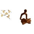 thumbnail image 1 of Figura De Pájaro De Madera Para Pared, Figura Humana, Pensador Abstracto, Adorno Decorativo, Regalo De Inauguración De La Casa, Escultura Coleccionable, Versátil, Para Oficina, Dormitorio,, 1 of 8