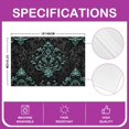 thumbnail image 3 of Manfei Teal Baroque Damask Placemats Set of 4, Hippie Flower Floral Table Mats for Dining Table Set of 4, Vintage Victorian Table Place Mats for in Door Dining, Stylish Dining Room Decorative, 3 of 4