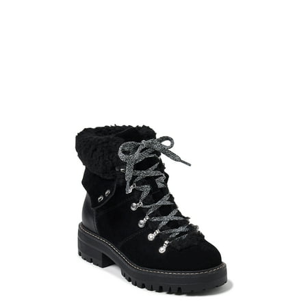 Time and Tru Women's Cozy Hiker Boots, Wide Width Available