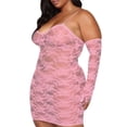 thumbnail image 4 of Keeccty Women Plus Size Sexy Jumpsuit With Thongs Lace Nightwear Underwear, 4 of 4