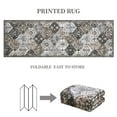 thumbnail image 3 of Hasoo 2' x 6' Runner Rug for Hallway Traditional Indoor Rug Machine Washable Bedside Carpet, Gray/Brown, 3 of 6