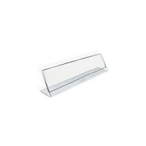 Azar 112702 6" W x 2" H L-Shaped Acrylic Sign Holder, 10Pack