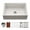 Cloud, variant on Houzer Quartztone 30 in Cloud Granite Composite Apron Front Farmhouse Single Bowl Workstation Kitchen Sink with Accessories - W-130 CLOUD-C