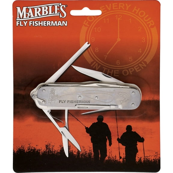 Marbles 86080 4-Function Fly Fisherman's Pocket Knife