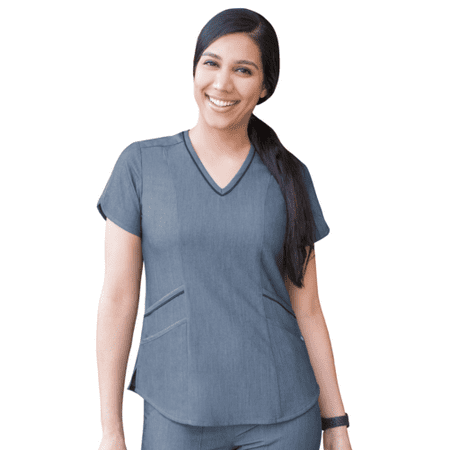 

Adar Pro Scrubs For Women - Modern V-Neck Scrub Top