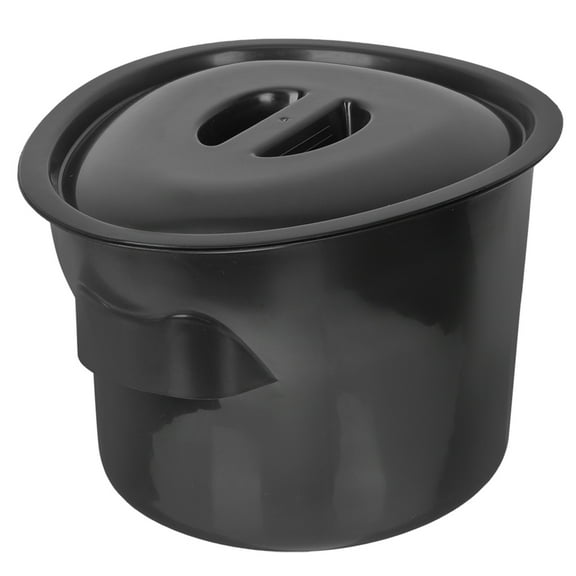 Raindrops 2pcs Chamber Pot Plastic Spittoons Urine Bedpan with Lid for Elderly Kids Patients 5L