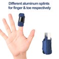thumbnail image 6 of Aluminum Alloy Splint for Finger Toe Joint, Adjustable Fixation Support Brace, 1 Pair，One Size Fits All, 6 of 8