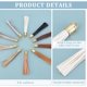 thumbnail image 4 of 20Pcs 10 Colors Imitation Leather Big Pendants Tassel Charms Golden Mixed Color 108x13.5mm Hole: 4mm 2pcs/color, 4 of 5