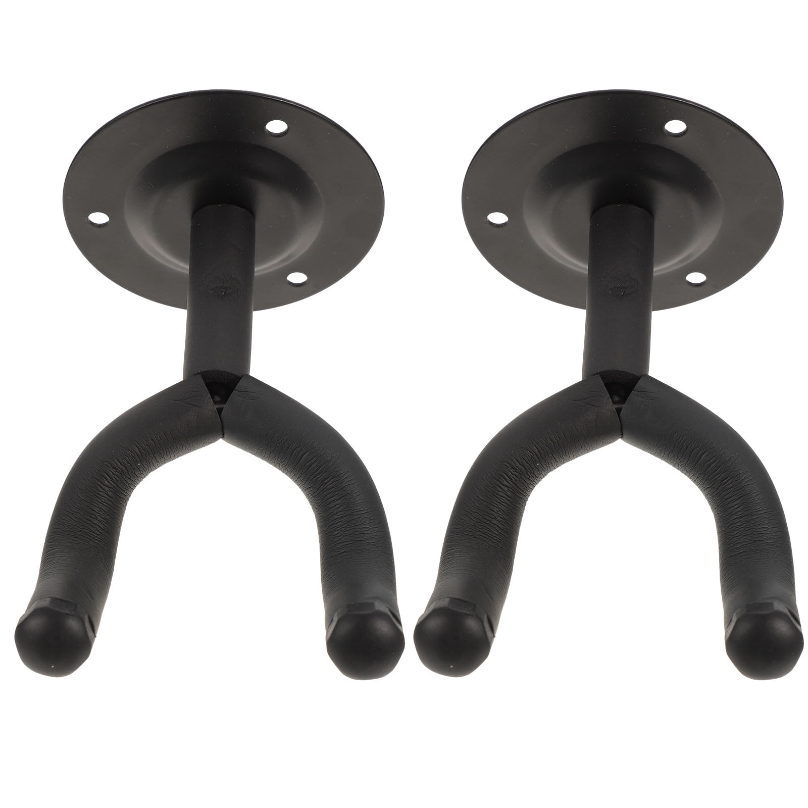 2 Count Guitar Mount Hanger Wall Bass Guitars Mandolin Black