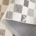 thumbnail image 5 of SAFAVIEH Ebony Hank Checkered Area Rug, Natural/Beige, 6' x 6' Square, 5 of 7