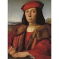 thumbnail image 3 of Raphael 11x14 Black Modern Framed Museum Art Print Titled - Portrait Of A Young Man 2, 3 of 5