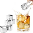thumbnail image 5 of Jkung Stainless Steel Whiskey Stones Reusable Drink Chillers Non-Diluting & Dishwasher Safe Metal Ice Cubes for Whiskey Wine Cooler Bar Tool, 5 of 8