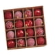 thumbnail image 4 of Juego de 16 bolas colgantes para árbol de Navidad, irrompibles, para decorar el árbol. Rojo, 4 of 9
