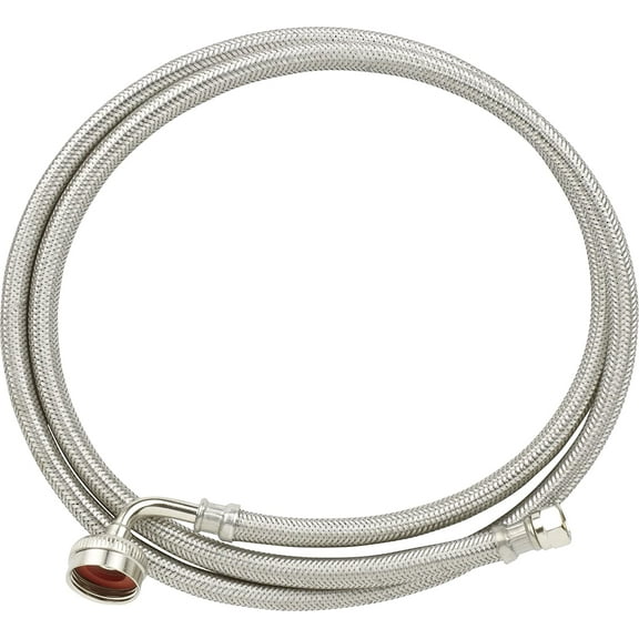 Broan Ez-Flow 41042 5-Foot Braided Stainless Steel Hose with 3/4" Hose Connection for Dishwashers