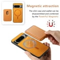 thumbnail image 3 of Wallet Case for Google Pixel 7, Classic PU Leather Removable Magnetic Card Back Slot Anti-falling Anti-drop Shockproof Protective Phone Case Cover for Google Pixel 7, Yellow, 3 of 11
