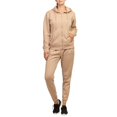 thumbnail image 3 of Women's Cotton Fleece Hoodie Jacket S, Sand, 3 of 3