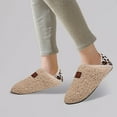 thumbnail image 3 of Oyedens Fuzzy House Slippers for Wome Men Indoor Closed Back Barefoot House Shoes Slipper Socks Bedroom Home, 3 of 5