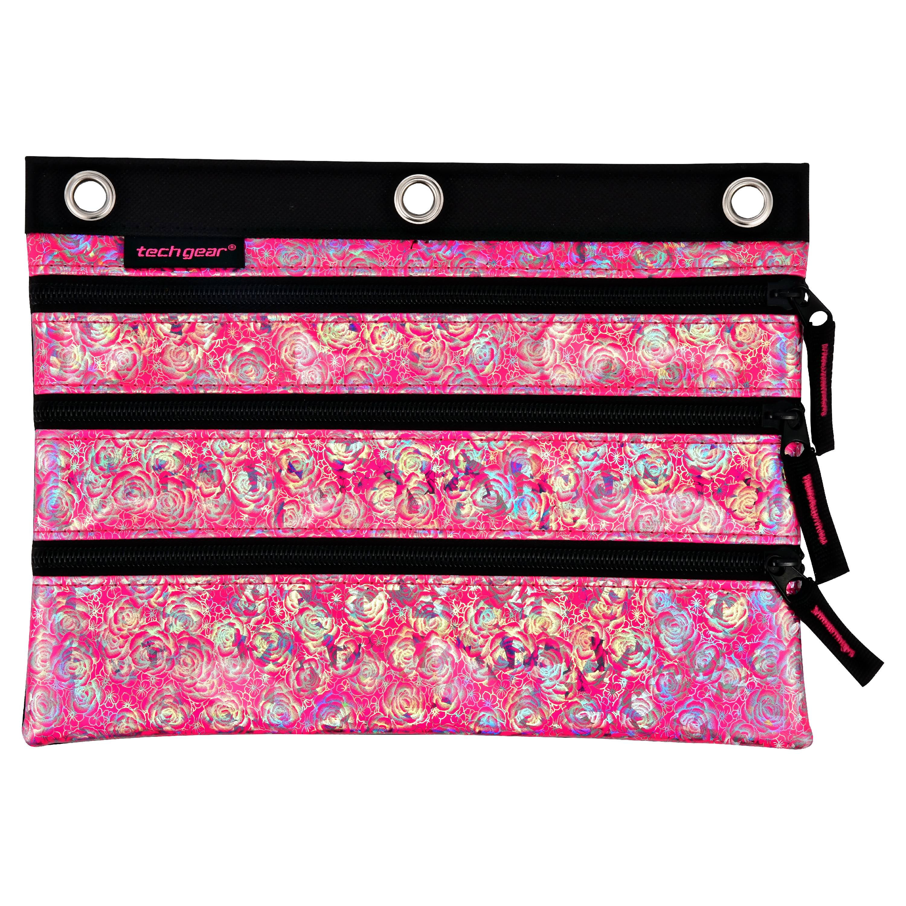 Tech Gear Rose Garden Triple Zipper Binder Pouch - Walmart.com