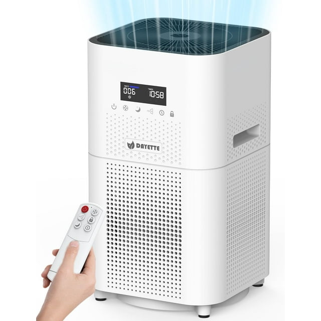 Purificador de aire DAYETTE AP401 para habitación grande de 3000 pies cuadrados H14 HEPA