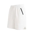 thumbnail image 5 of Cotton Linen Shorts for Men Casual Elastic Waist Drawstring Summer Beach Vacation Yoga Golf Shorts with Pockets White XL, 5 of 9