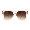 thumbnail image 1 of SA106 Womens Mod Oversized Square Cat Eye Sunglasses Peach Brown, 1 of 4