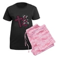 thumbnail image 5 of CafePress - Faith 2 Women's Dark Pajamas - Women's Short Sleeve Print T-Shirt and Pants Dark Cotton Pajama Set, 5 of 7