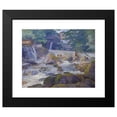 thumbnail image 2 of Hugo Schubert 17x15 Black Modern Framed Museum Art Print Titled - River Defense with Mill, Klam Near Grein (1913), 2 of 5