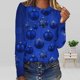 thumbnail image 1 of ICHUANYI Liquidación Camiseta holgada estampada a la moda para mujer Blusa de manga larga Tops casuales con cuello redondo ICHUANYI WER202308252301, 1 of 5
