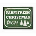 thumbnail image 2 of The Stupell Home Decor Collection Holiday Rustic Distressed Green Vintage Sign Farm Fresh Christmas Trees Framed Giclee Texturized Art, 11 x 1.5 x 14, 2 of 4