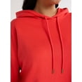 thumbnail image 3 of Free Assembly Women's and Women's Plus French Terry Cloth Hoodie with Long Sleeves, Sizes XS-4X, 3 of 5