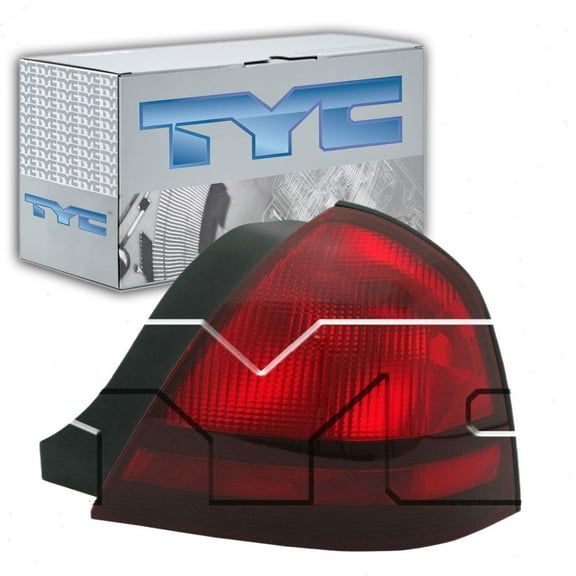 TYC Right Tail Light Assembly compatible with Mercury Grand Marquis 2003-2011